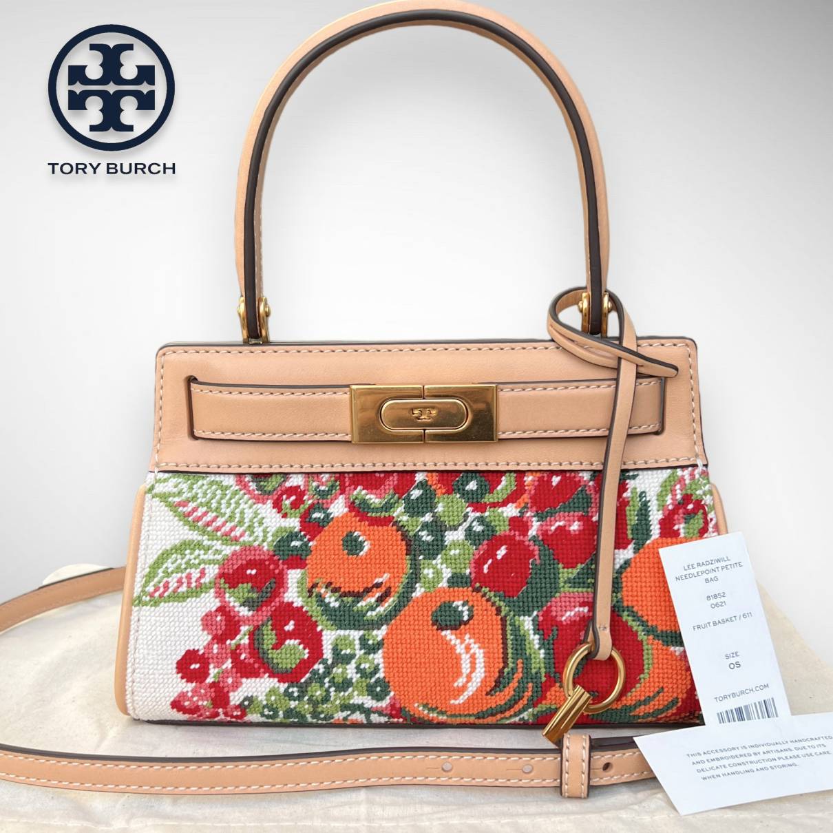 Lee radziwill petite leather crossbody bag Tory Burch Multicolour in  Leather - 34424779