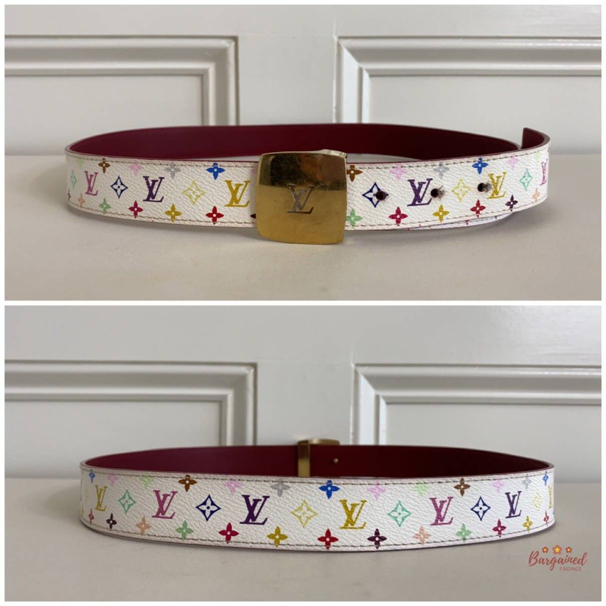Multicolor Monogram Leather Belt