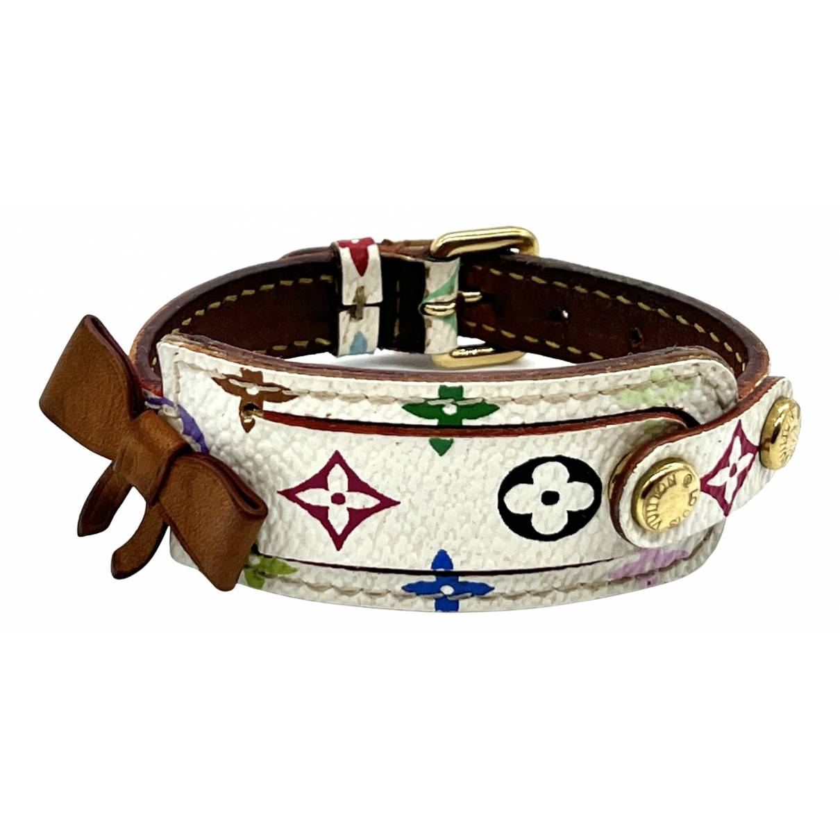 Multicolor Monogram Leather Belt (Authentic Pre-Owned)