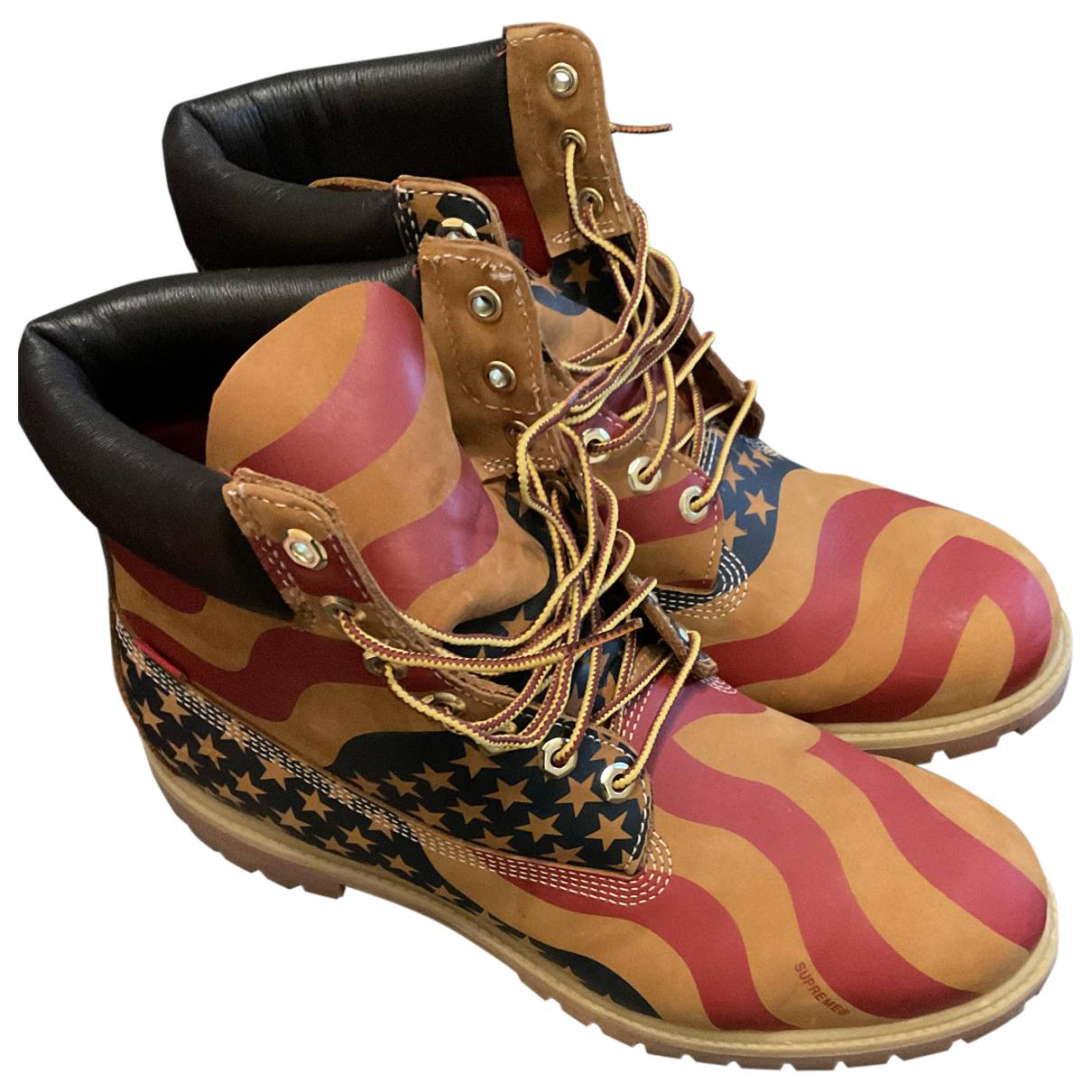 Leather boots SUPREME X TIMBERLAND Multicolour size 46 EU in 