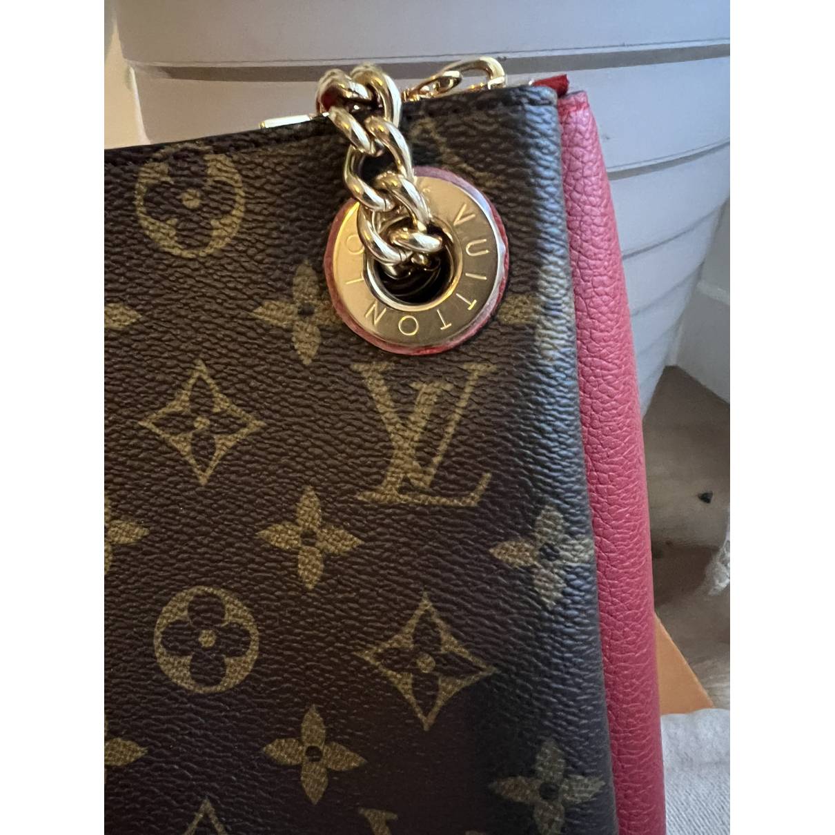 Surène bb leather handbag Louis Vuitton Multicolour in Leather