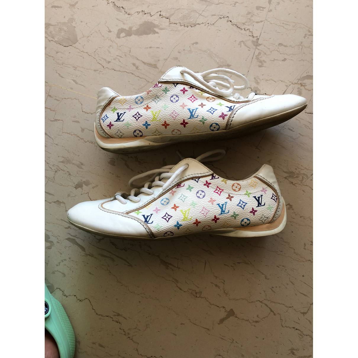 Time out leather trainers Louis Vuitton Multicolour size 37 EU in