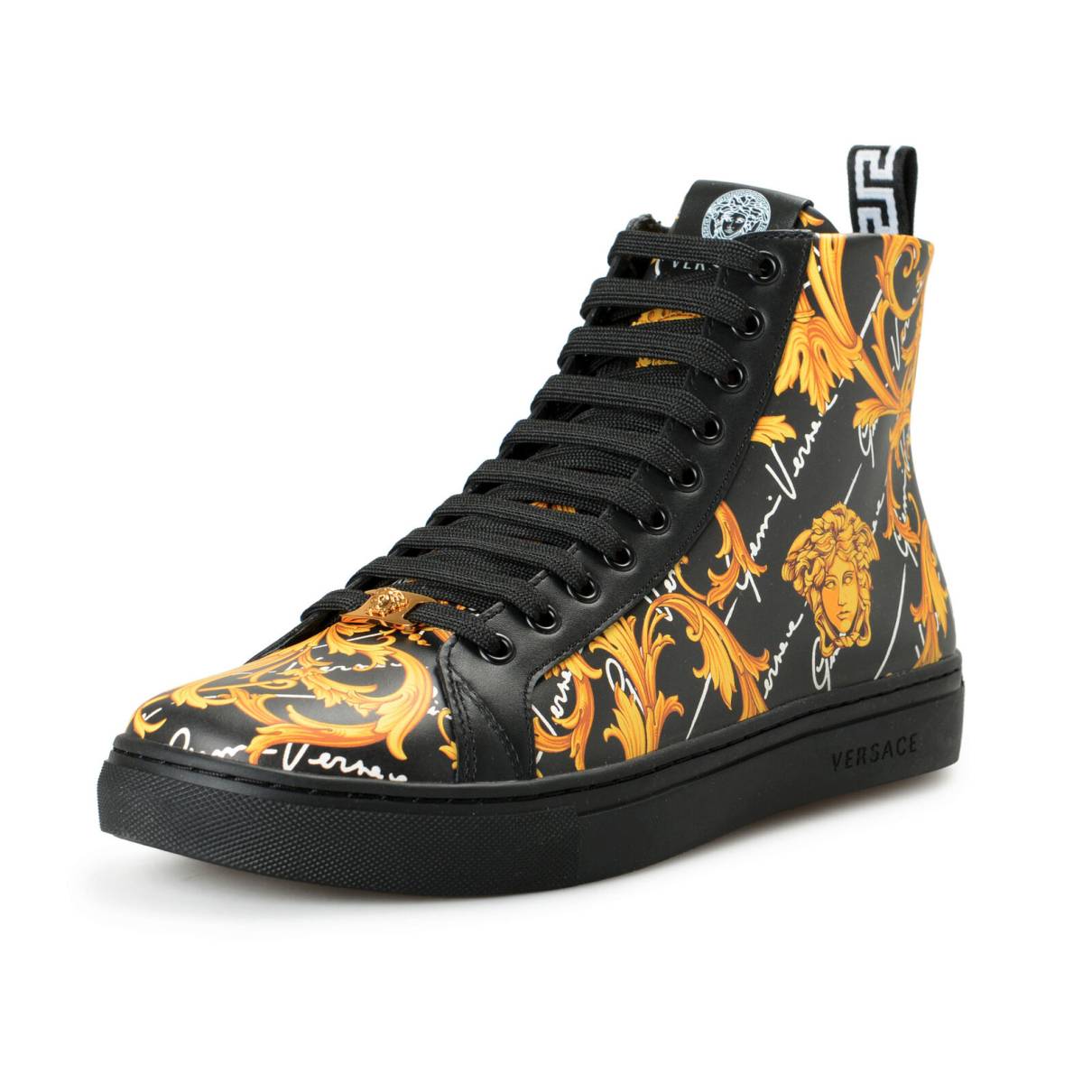 Buy Versace Leather high trainers online