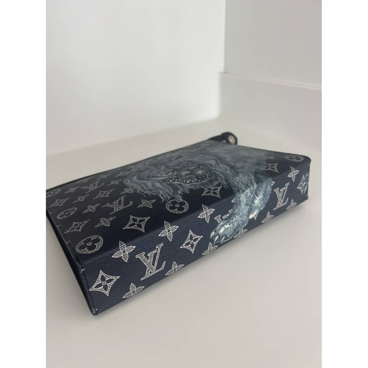 Pochette alpha triple cloth small bag Louis Vuitton Navy in Cloth