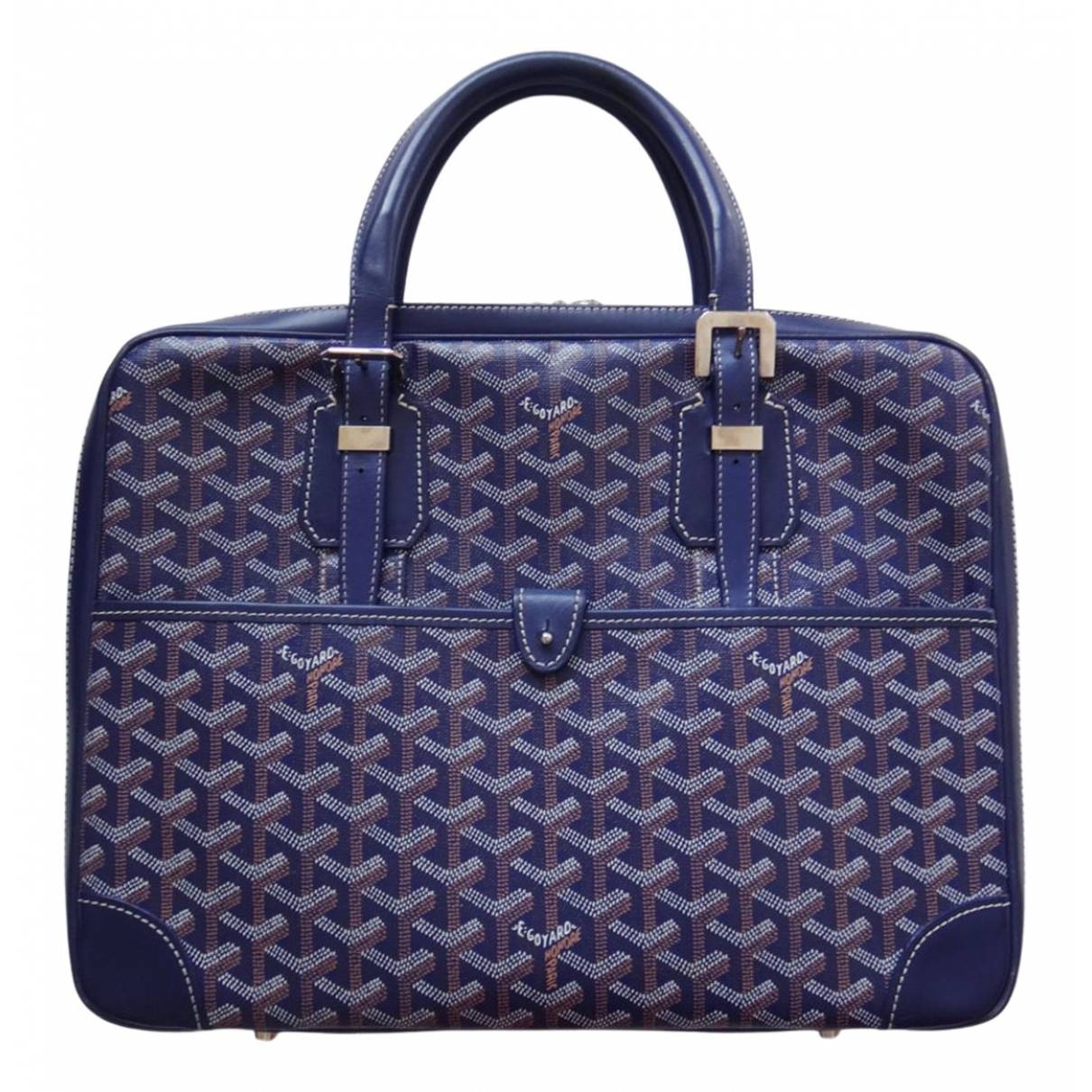 Anjou leather handbag Goyard Navy in Leather - 36409174
