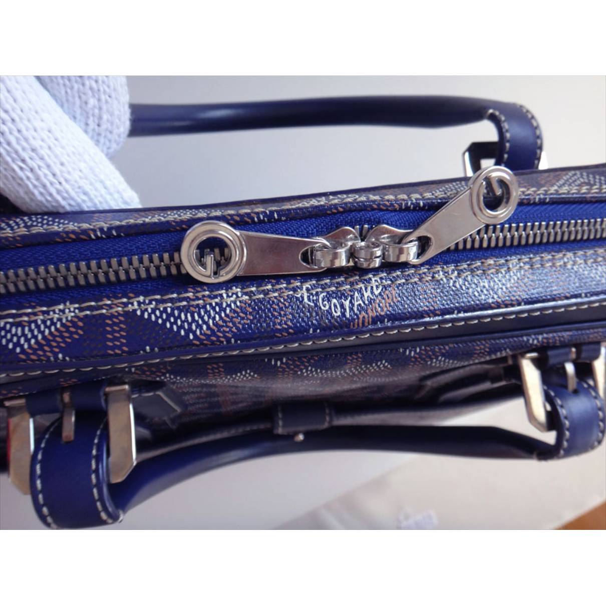 Belvedère cloth handbag Goyard Navy in Fabric - 33982929