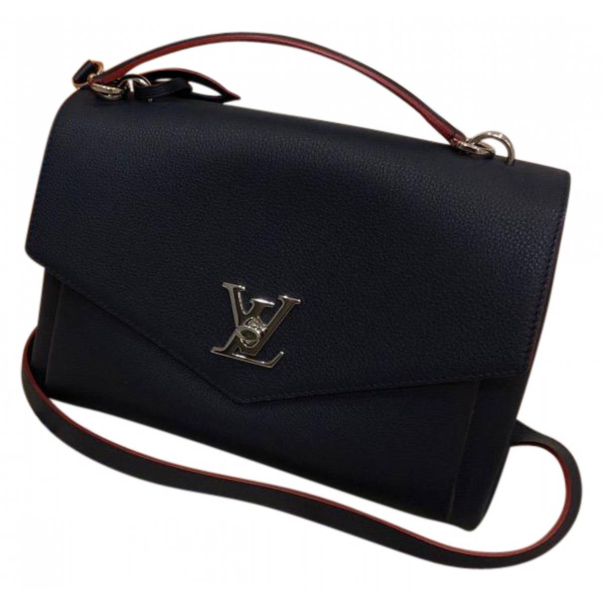 Leather crossbody bag Louis Vuitton Navy in Leather - 25714341