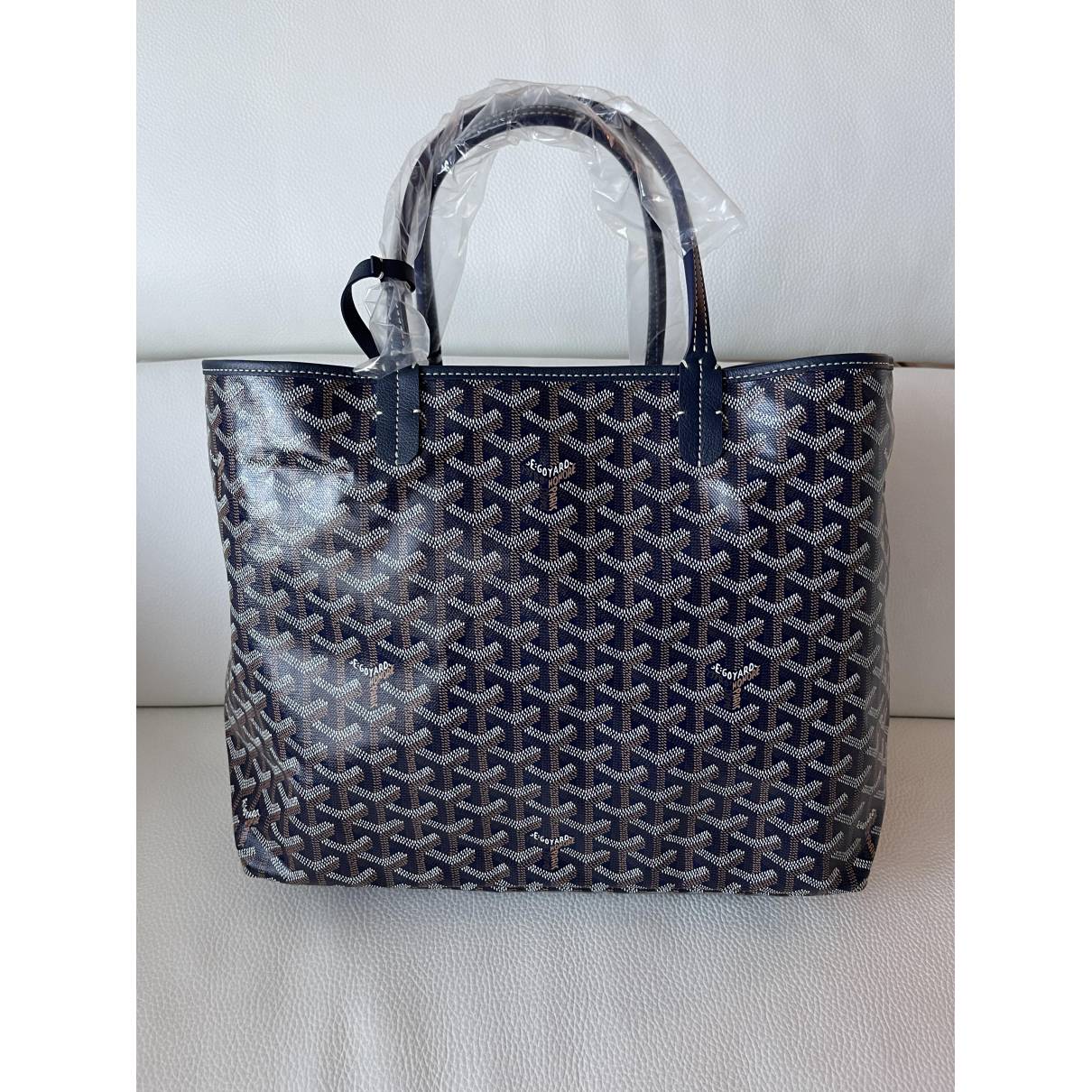Saint-louis leather tote Goyard Navy in Leather - 37003214