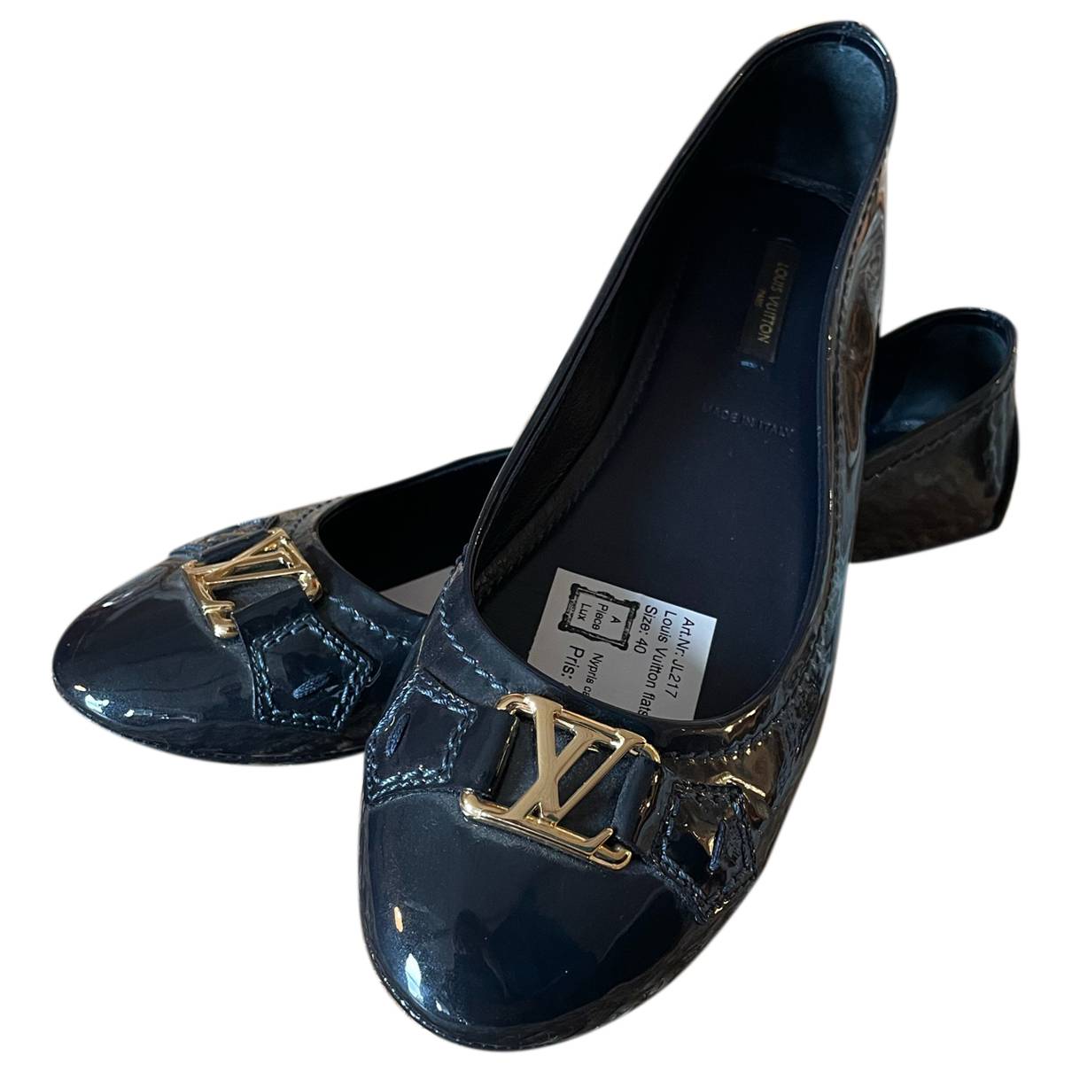 Dreamy rose patent leather ballet flats Louis Vuitton Navy size 39 EU in  Patent leather - 26256711