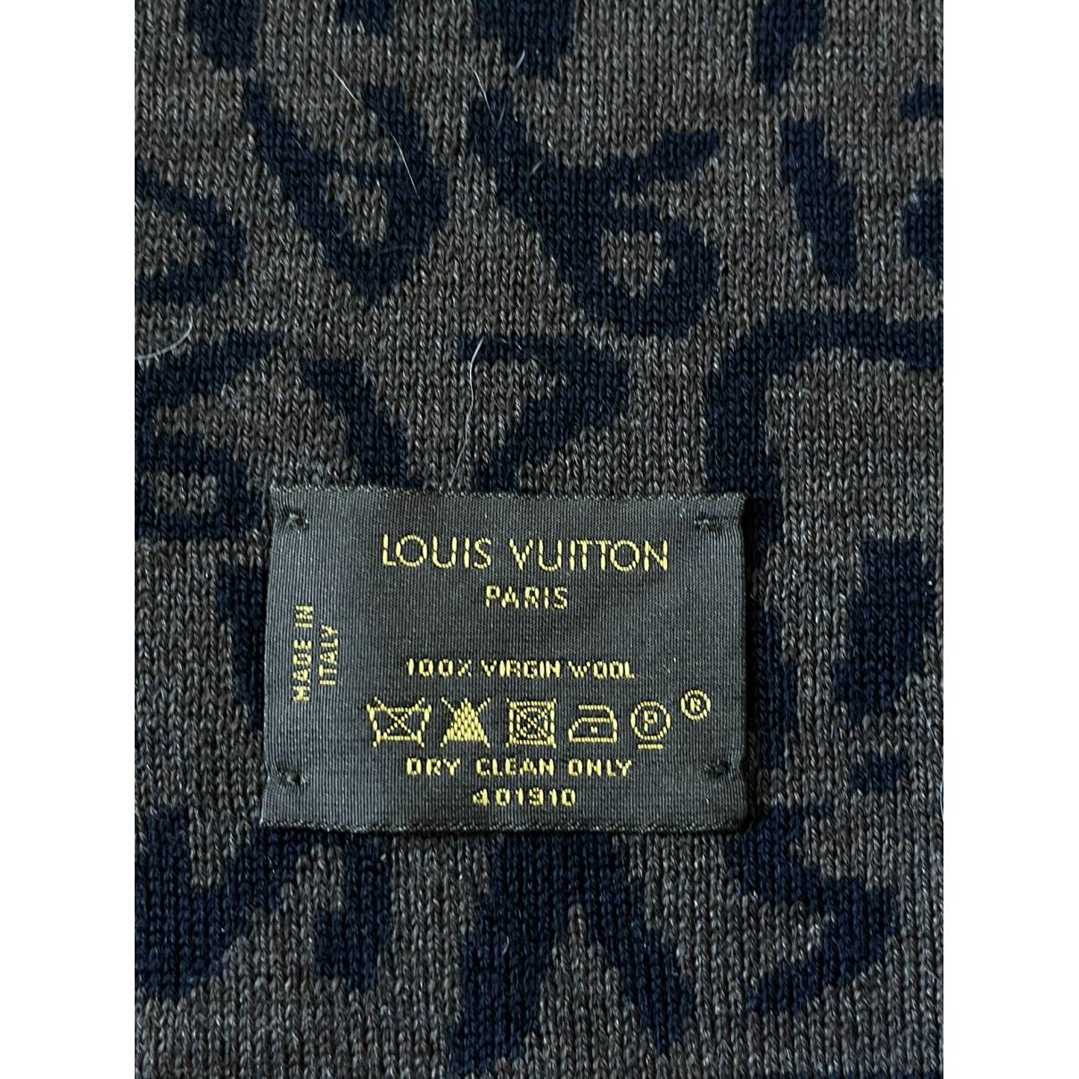 Louis Vuitton Mng Vivienne Scarf Navy Wool
