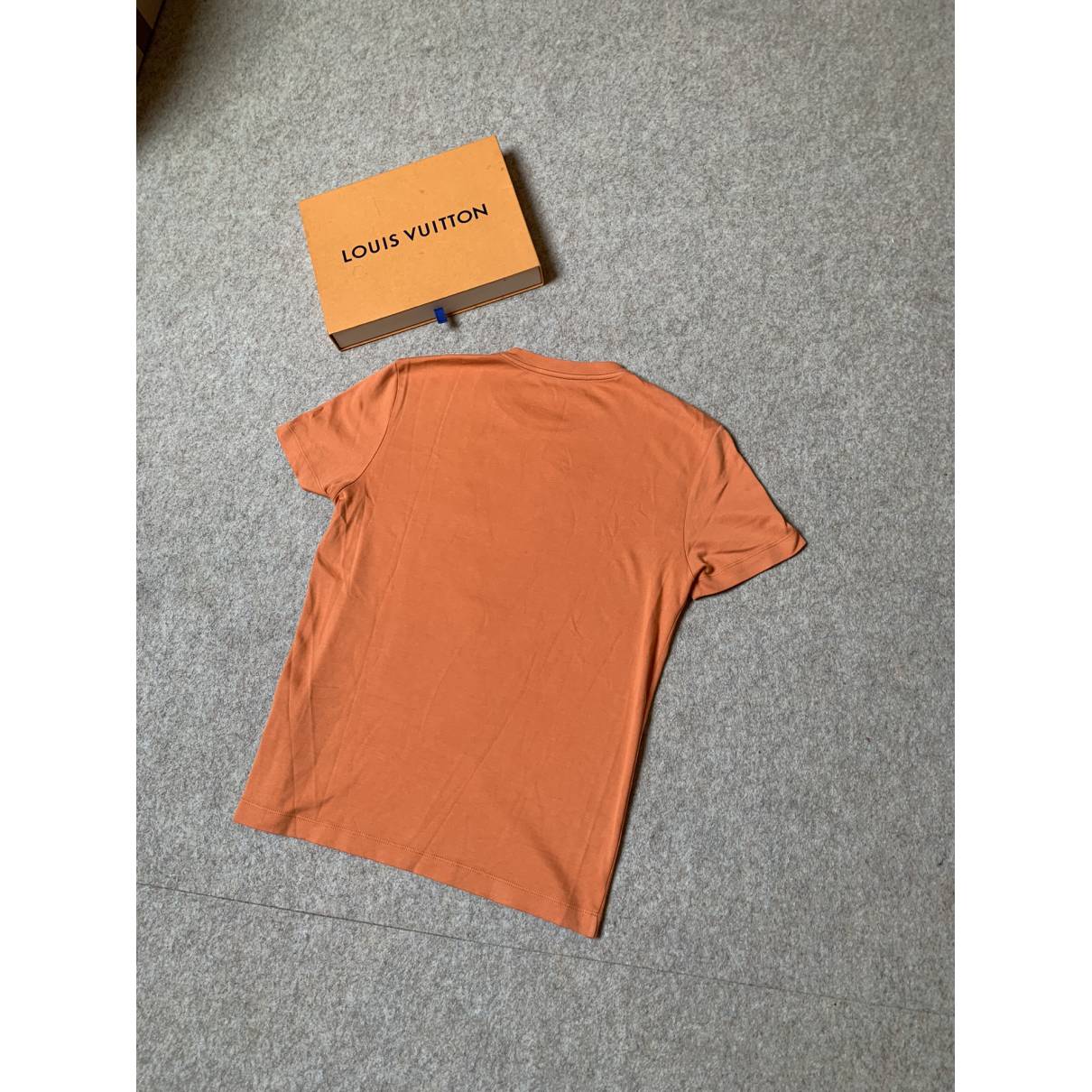 T-shirt Louis Vuitton Orange size XS International in Cotton