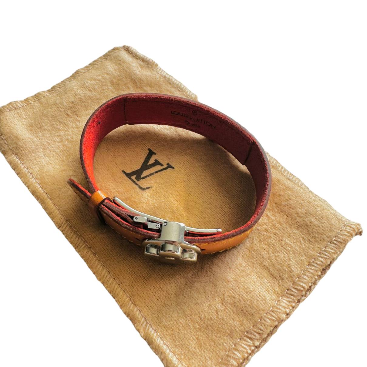 lv bracelet mens leather
