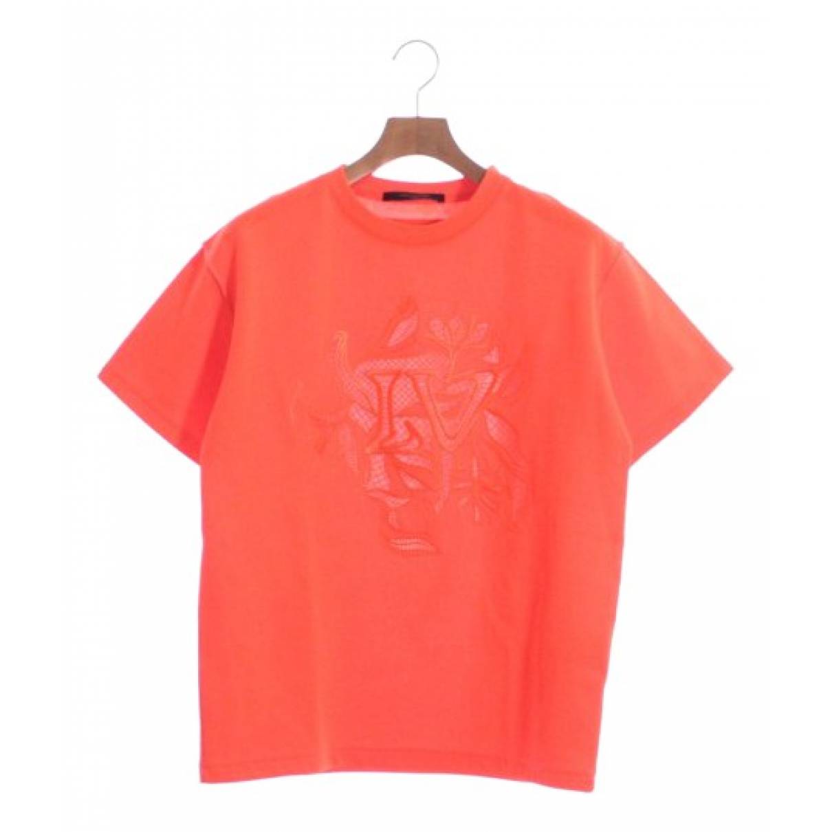T-shirt Louis Vuitton Orange size XS International in Cotton