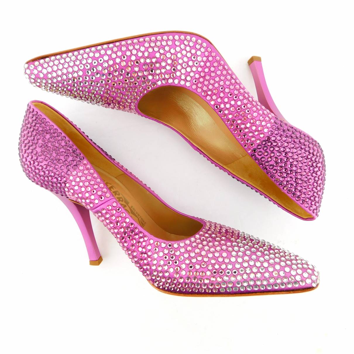Cloth heels Salvatore Ferragamo - Vintage