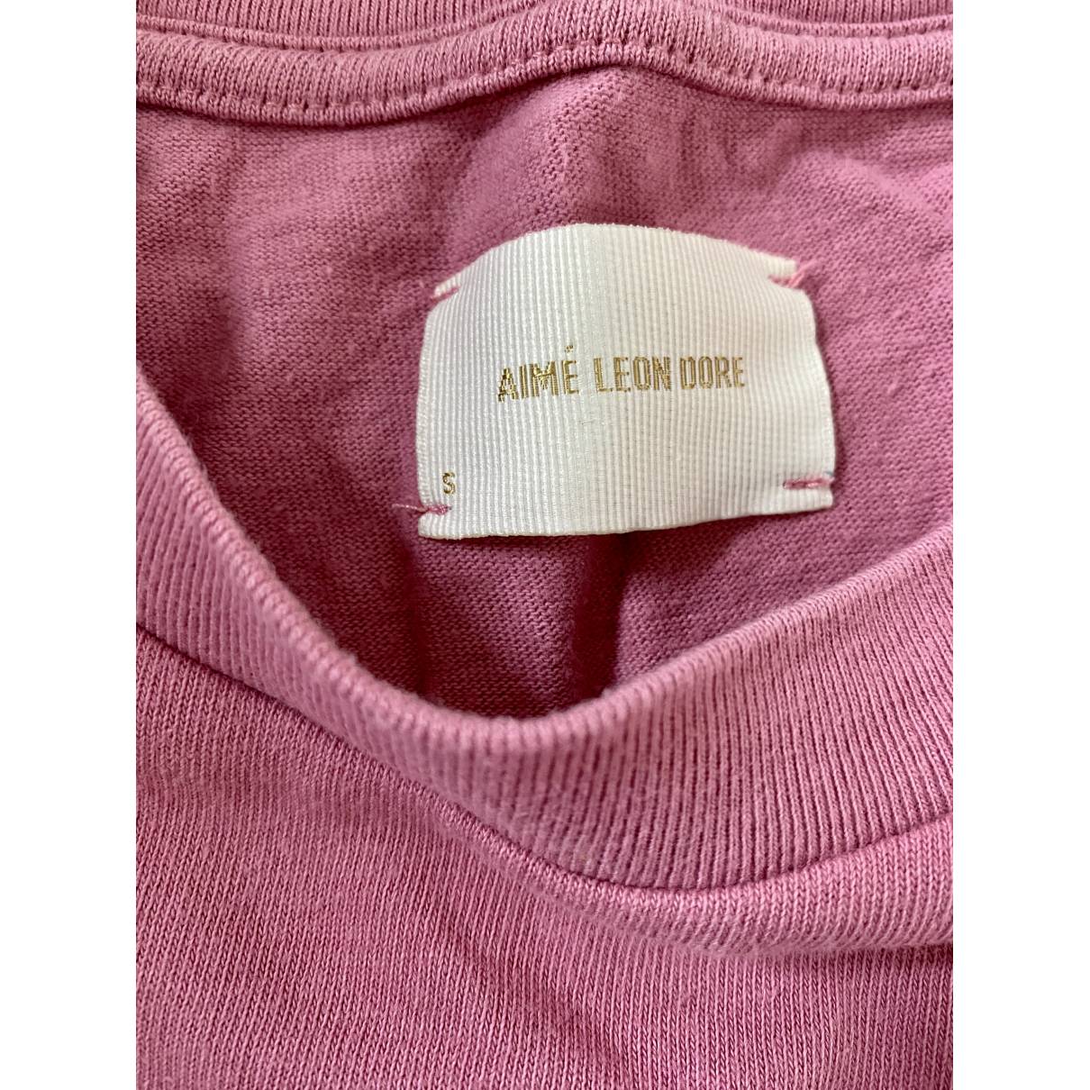 T-shirt Aime Leon Dore Pink size S International in Cotton - 31566975