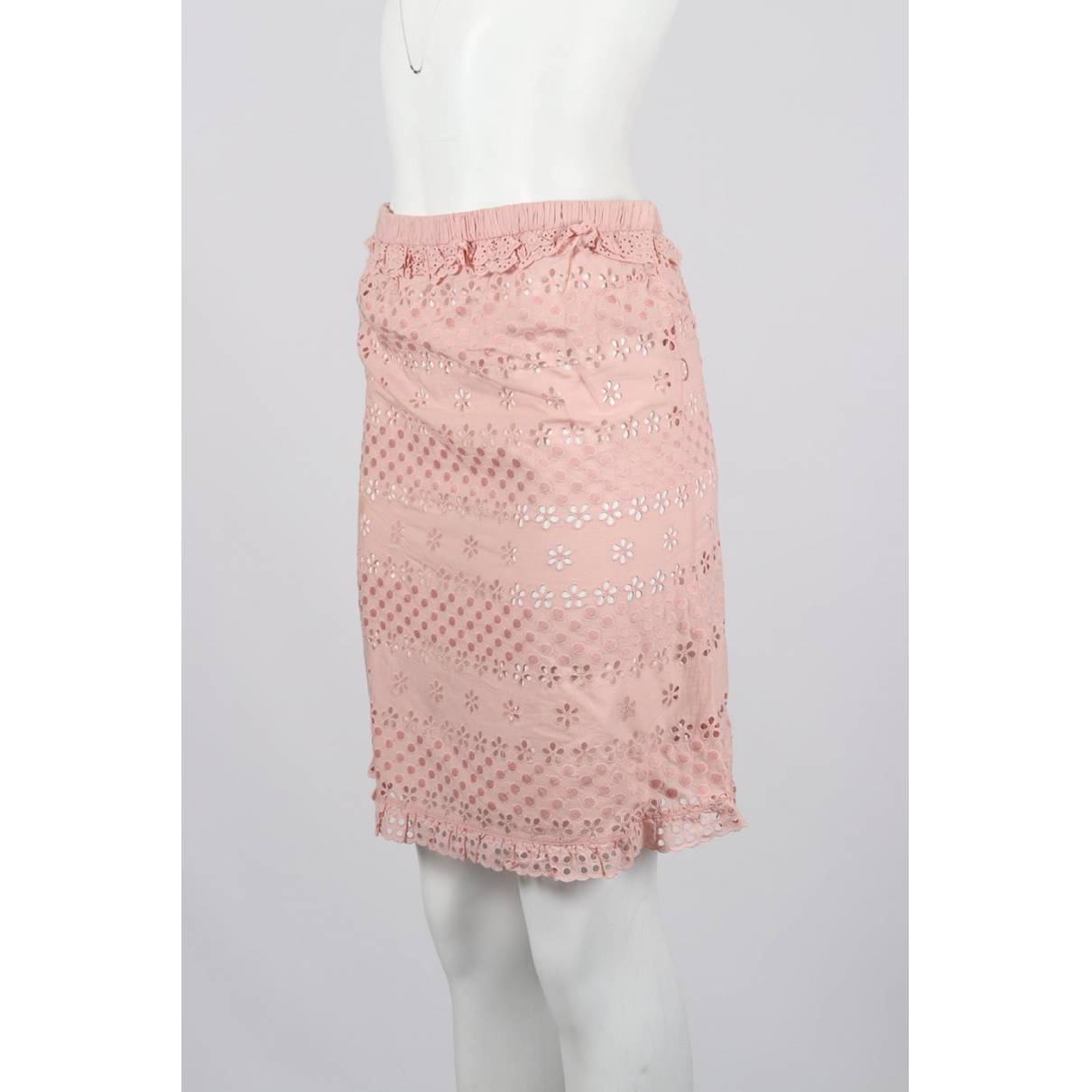 Louis Vuitton - Authenticated Skirt - Cotton Pink Plain for Women, Very Good Condition
