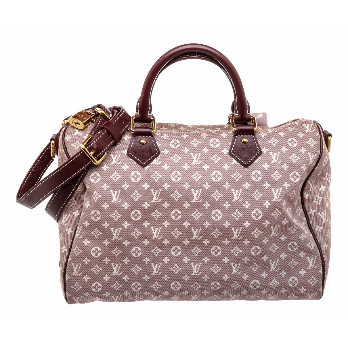 Speedy bag Louis Vuitton Pink in Cotton - 34385434