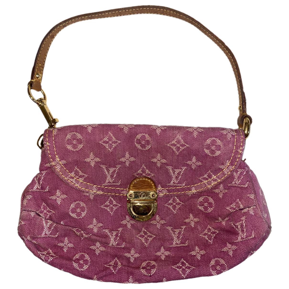 Louis Vuitton Pink Denim Monogram Pleaty Bag