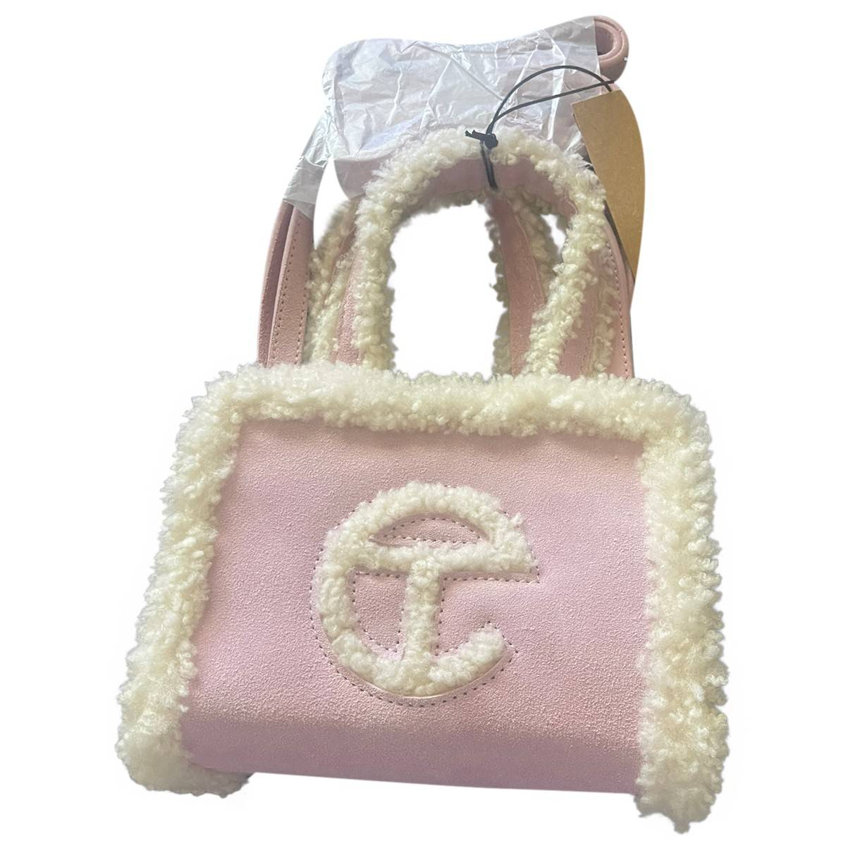 Faux fur mini bag Ugg X Telfar Pink in Faux fur - 31013094