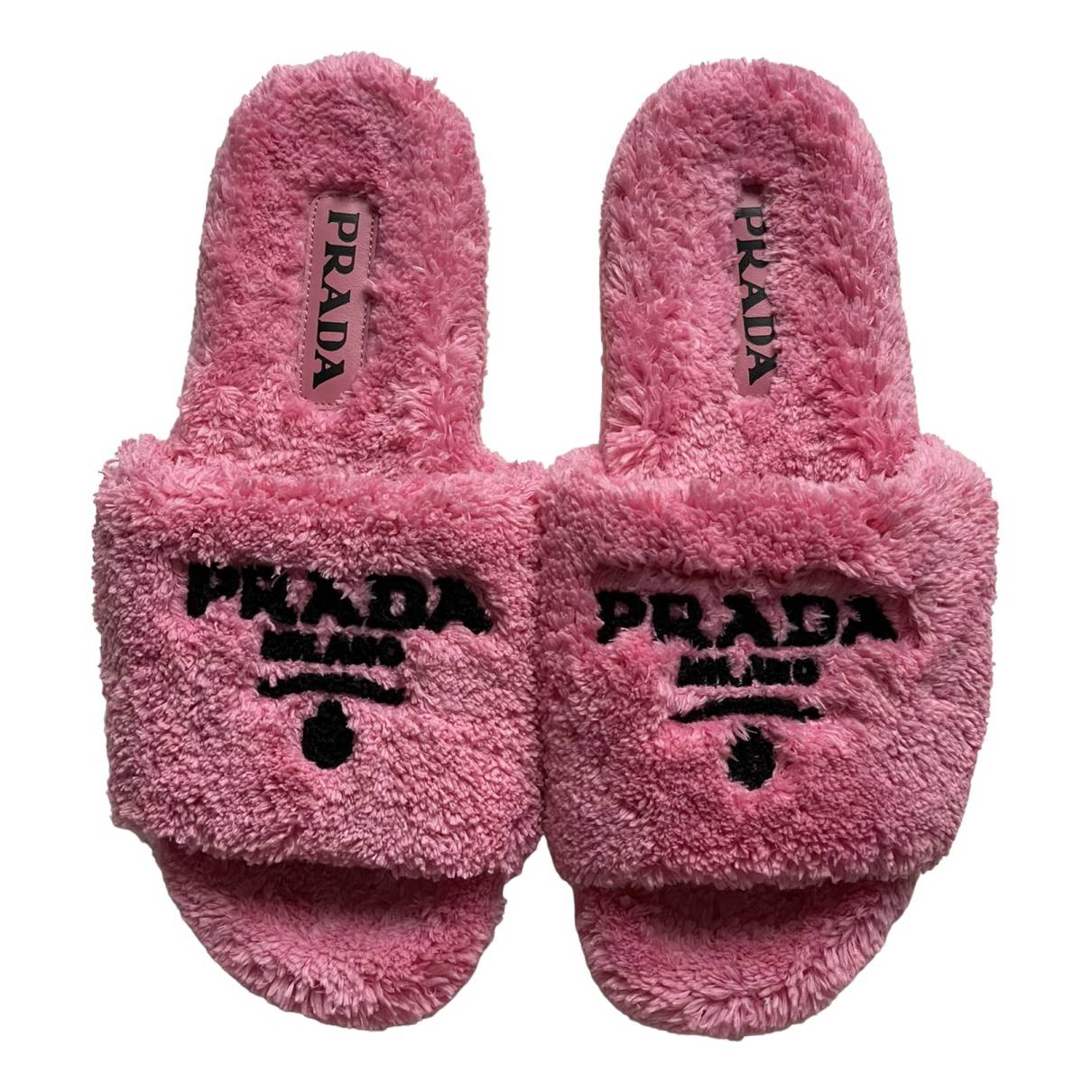 Mules Prada Pink size 39 EU in Fur - 29596388