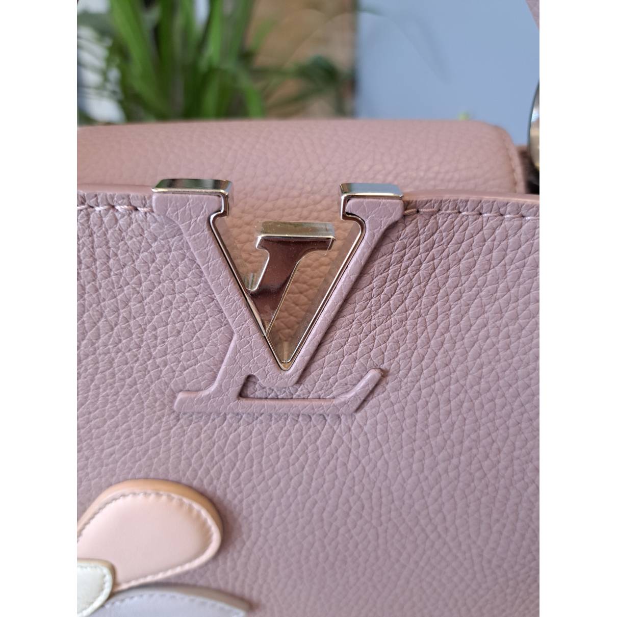 Capucines leather crossbody bag Louis Vuitton Pink in Leather - 37303488