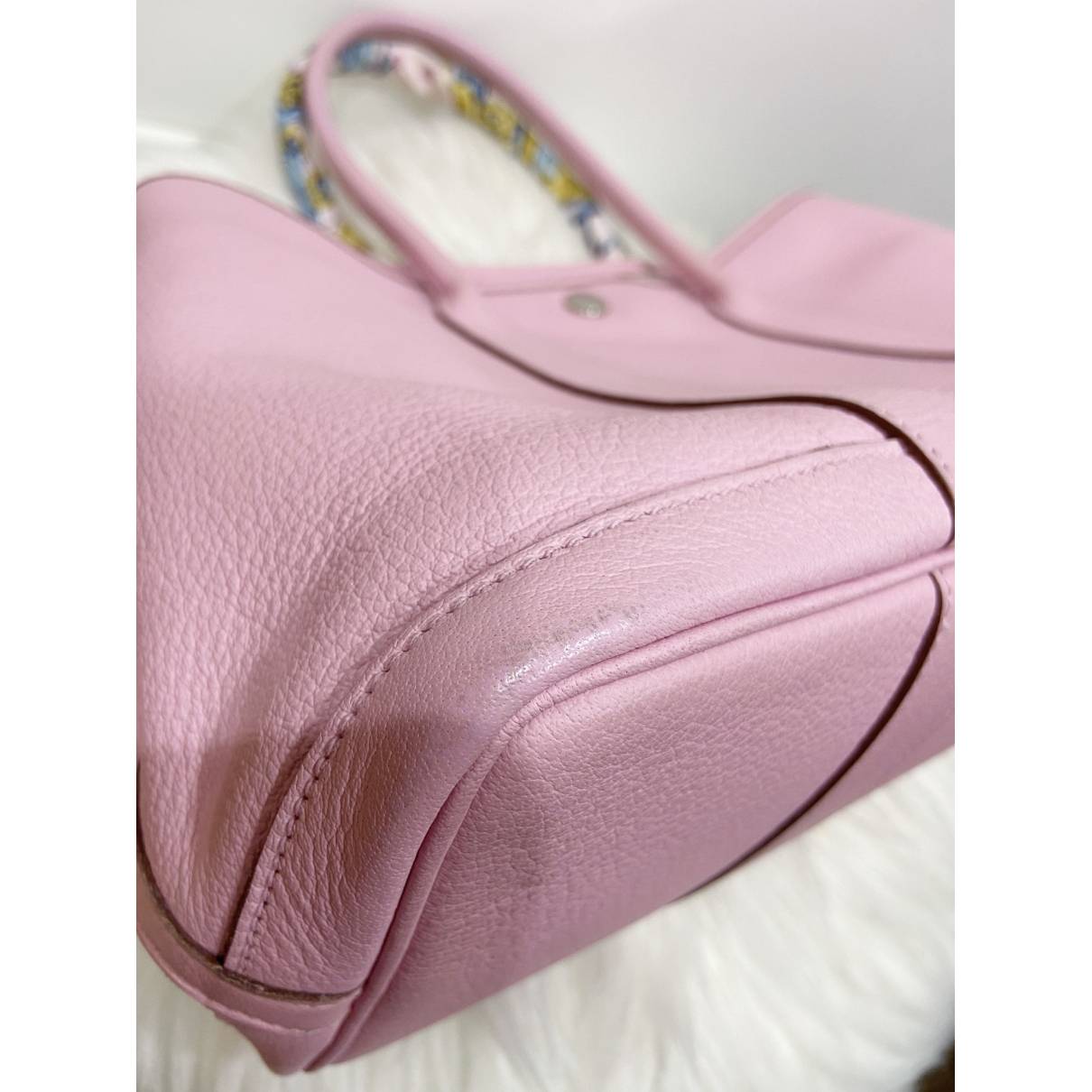 Garden party leather tote Hermès Pink in Leather - 34996399