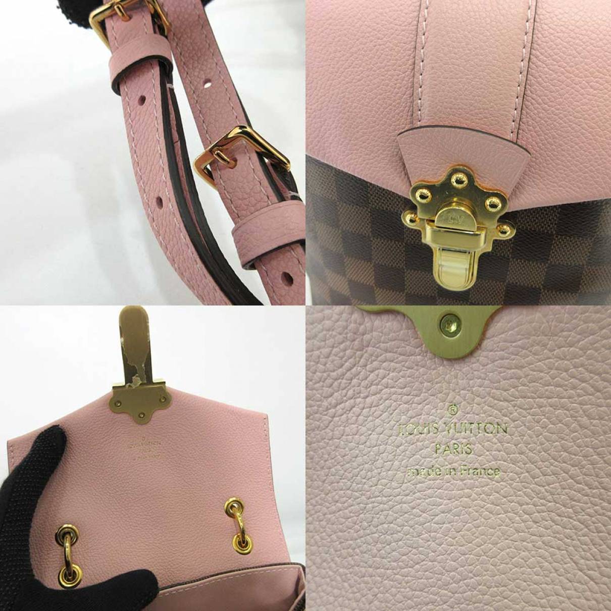 Louis+Vuitton+Clapton+Backpack+Pink+Leather for sale online