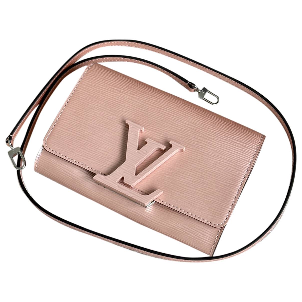 Louise leather crossbody bag Louis Vuitton Pink in Leather - 31463616