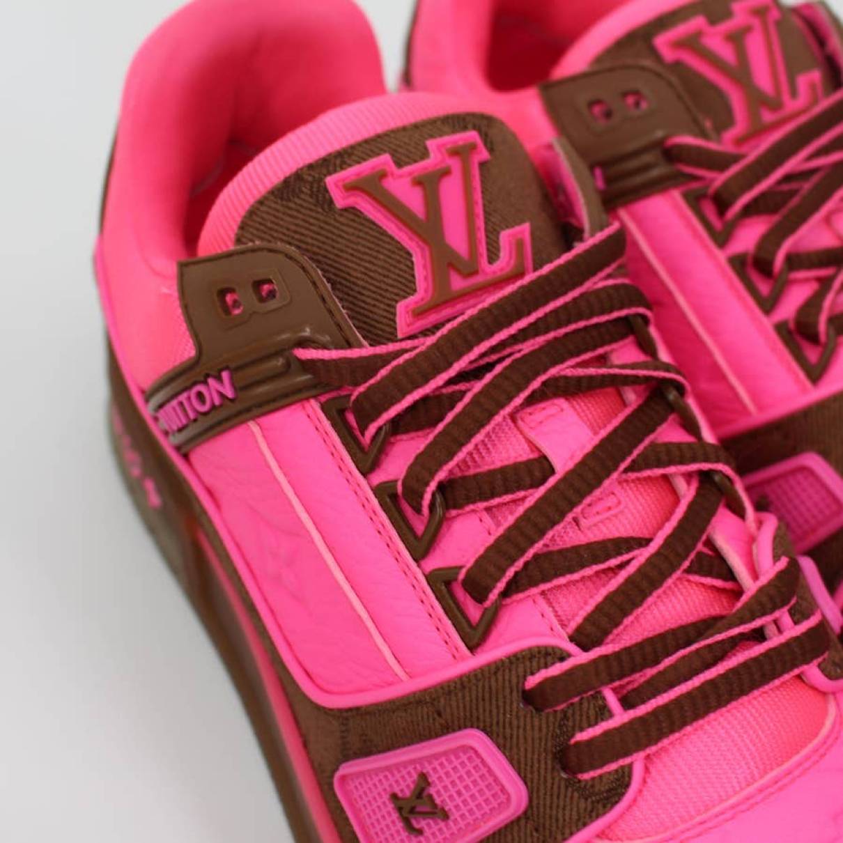 pink louis vuitton trainer sneaker