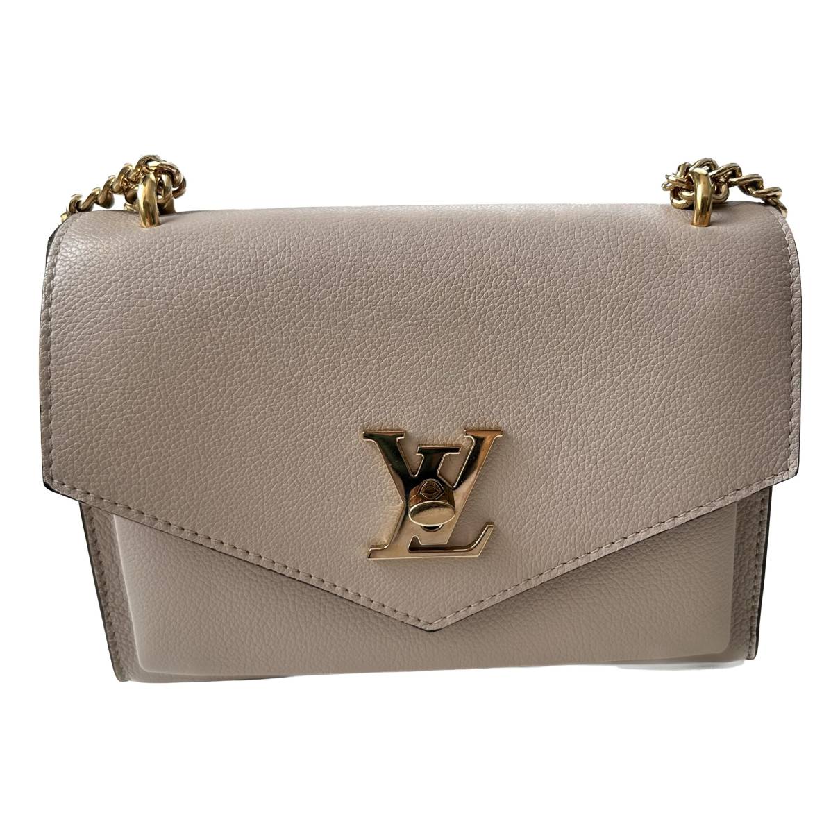 Mylockme leather handbag Louis Vuitton Beige in Leather - 32683812