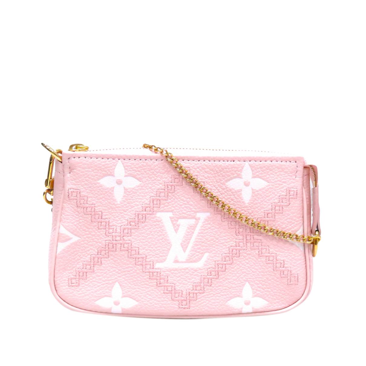 Louis Vuitton - Authenticated Pochette Accessoire Handbag - Leather Pink for Women, Very Good Condition