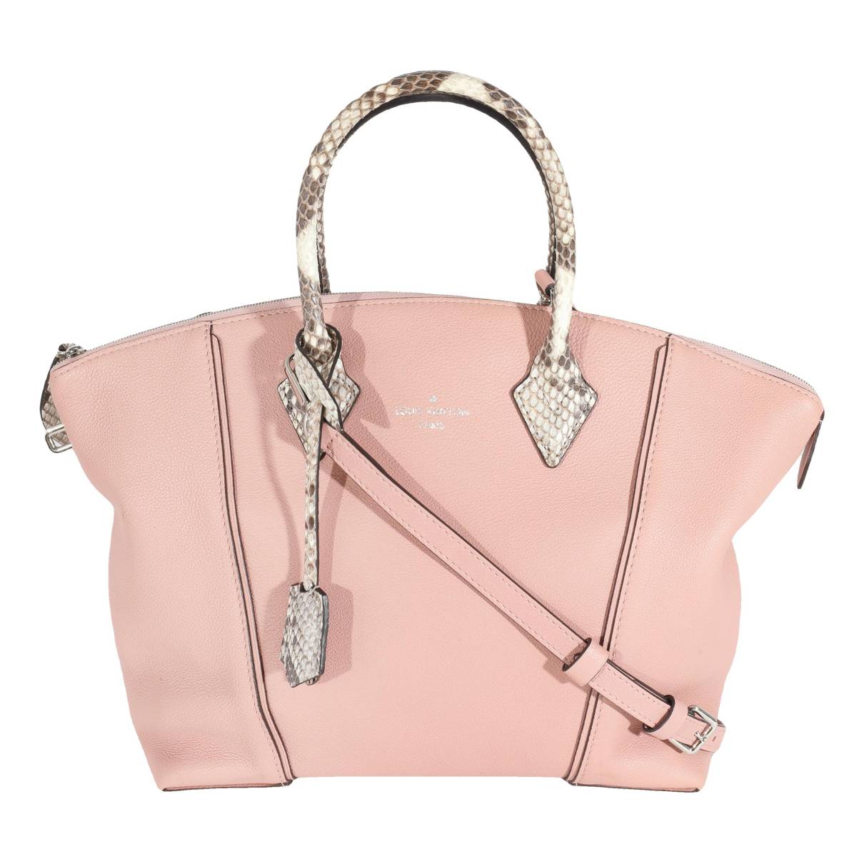Soft lockit leather crossbody bag Louis Vuitton Pink in Leather - 34495903