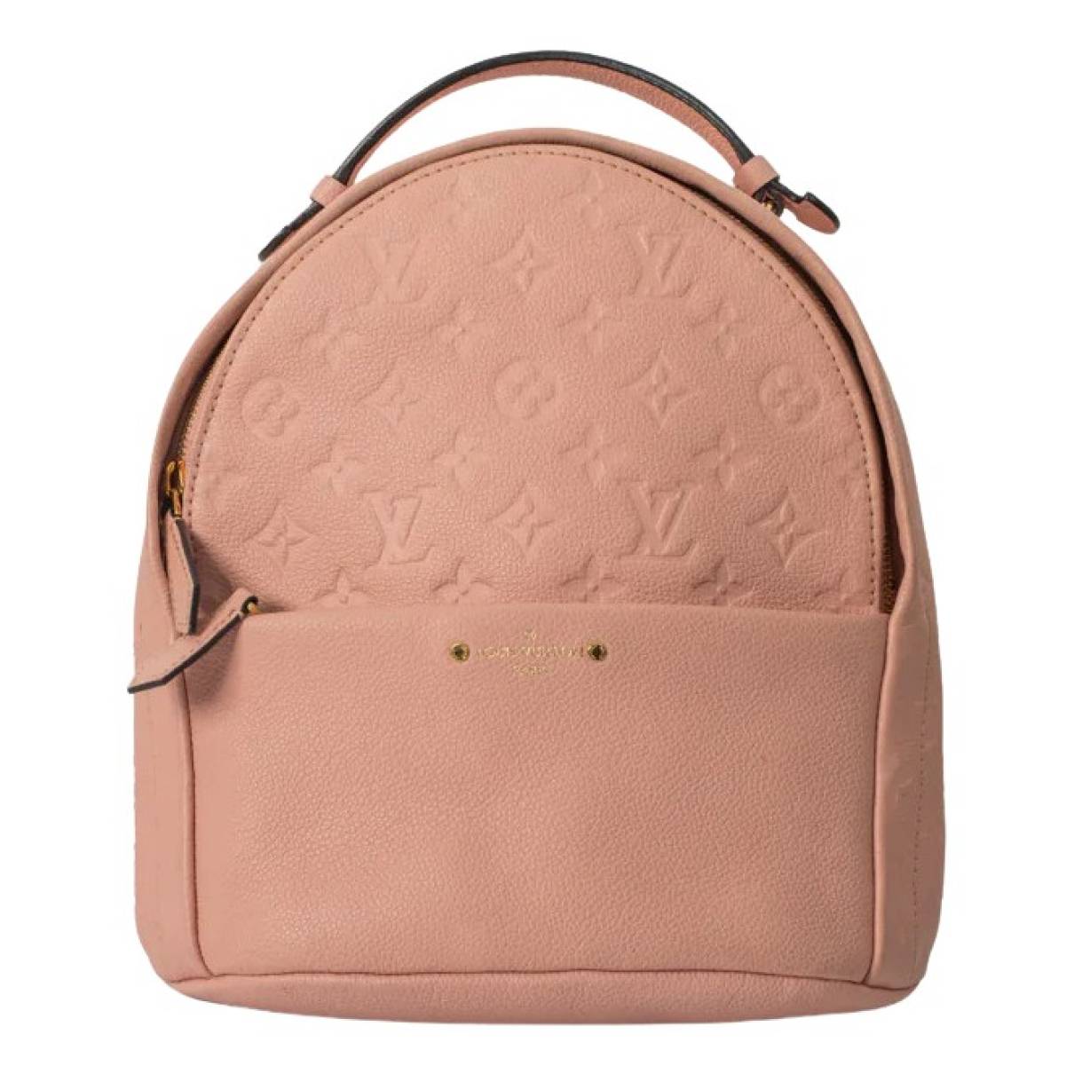 Sorbonne backpack leather backpack Louis Vuitton Pink in Leather - 32683588