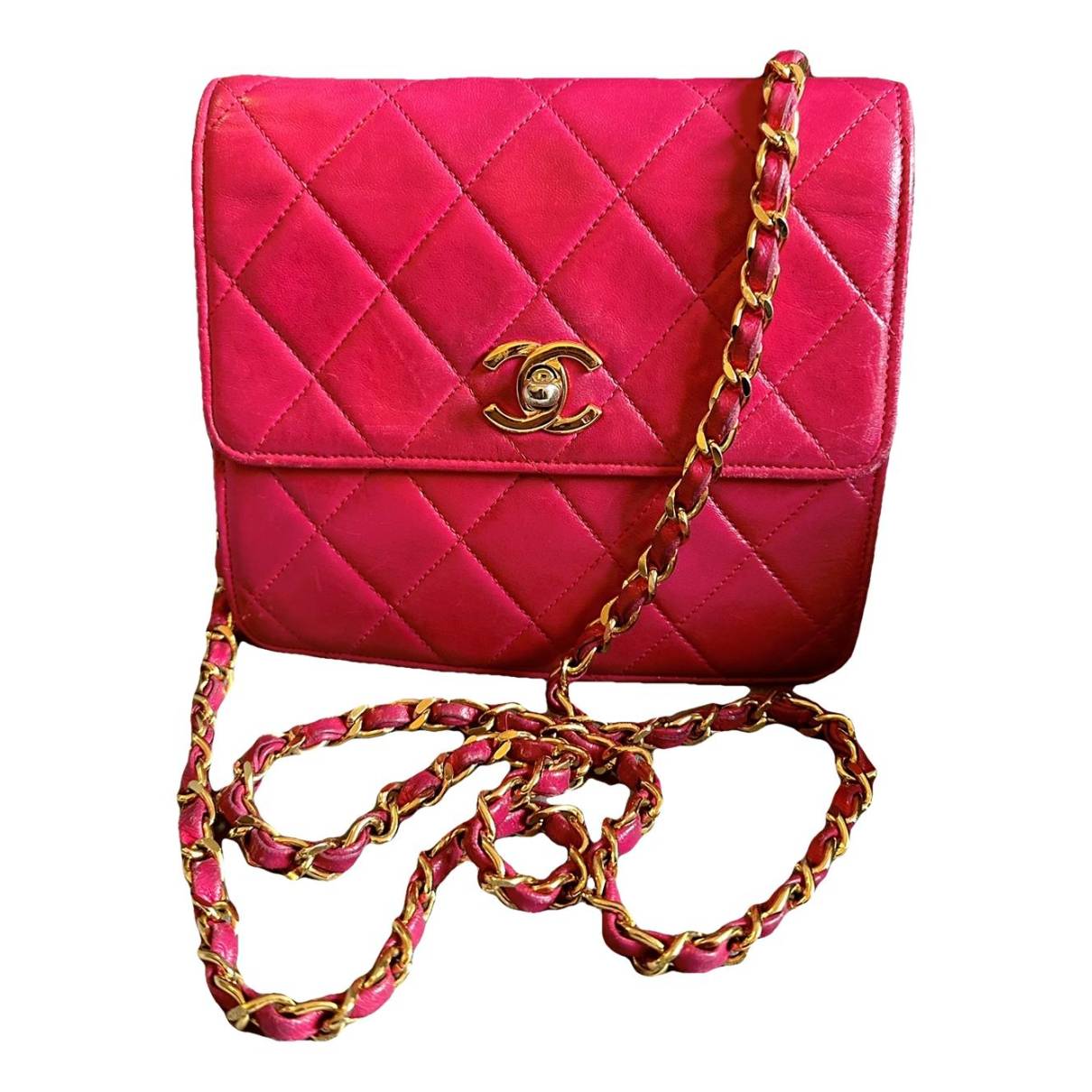 Timeless/classique leather crossbody bag Chanel Pink in Leather
