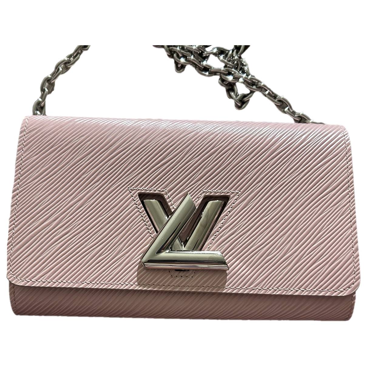 Twist belt wallet on chain leather crossbody bag Louis Vuitton Pink in  Leather - 37915167