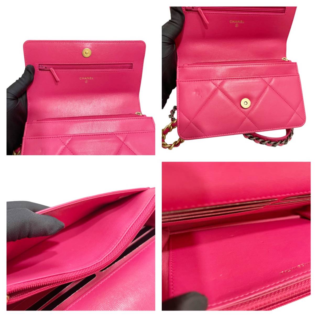 Wallet On Chain Chanel 19 leather handbag Chanel