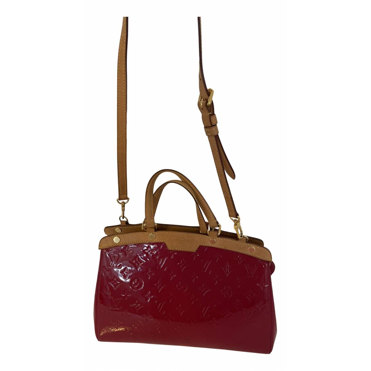 Bréa patent leather handbag Louis Vuitton Pink in Patent leather - 24051949