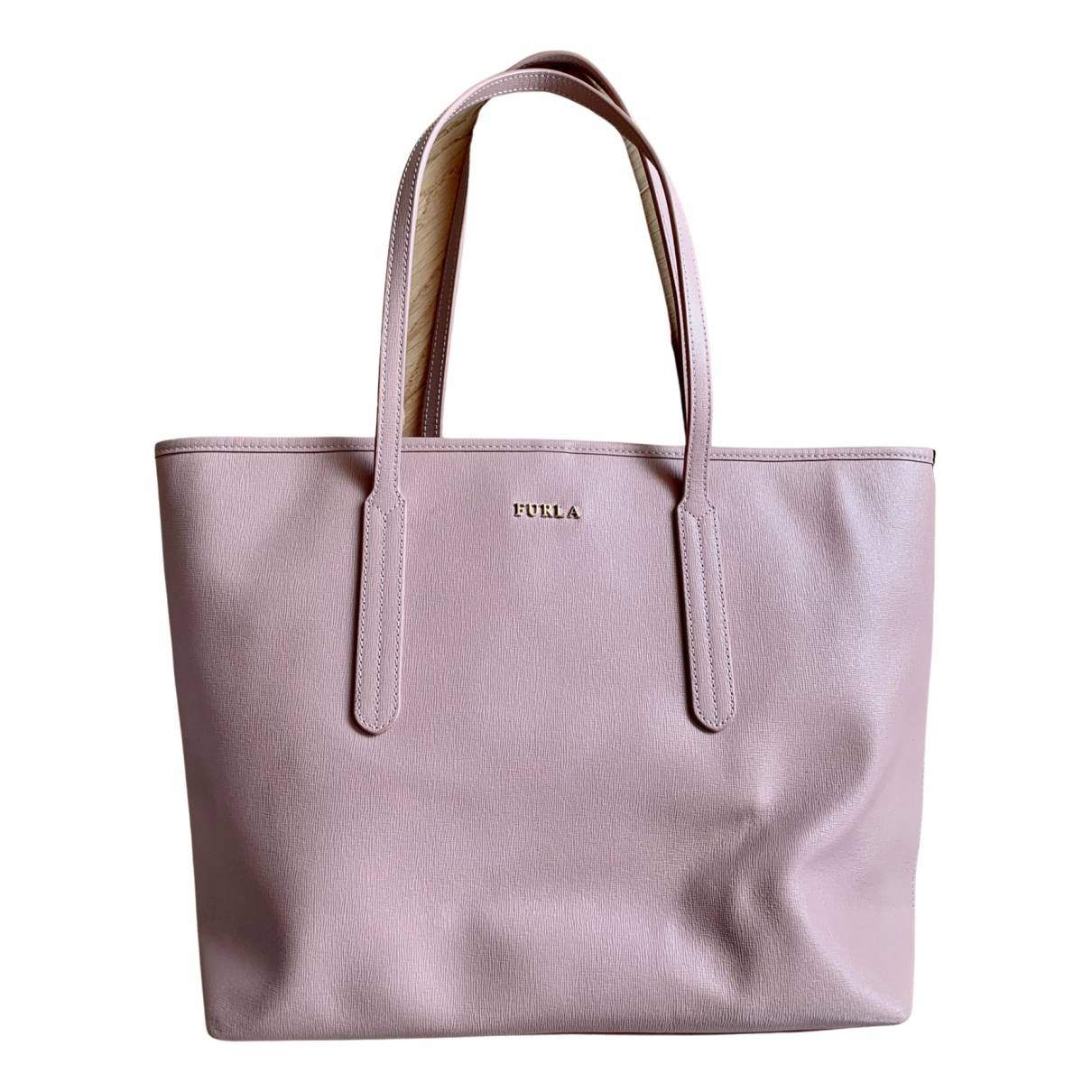 Patent leather tote Furla Pink in Patent leather - 23718555