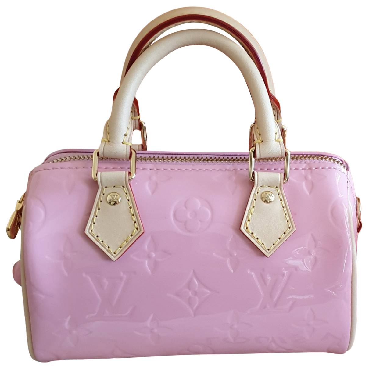 Nano speedy / mini hl patent leather mini bag Louis Vuitton Pink