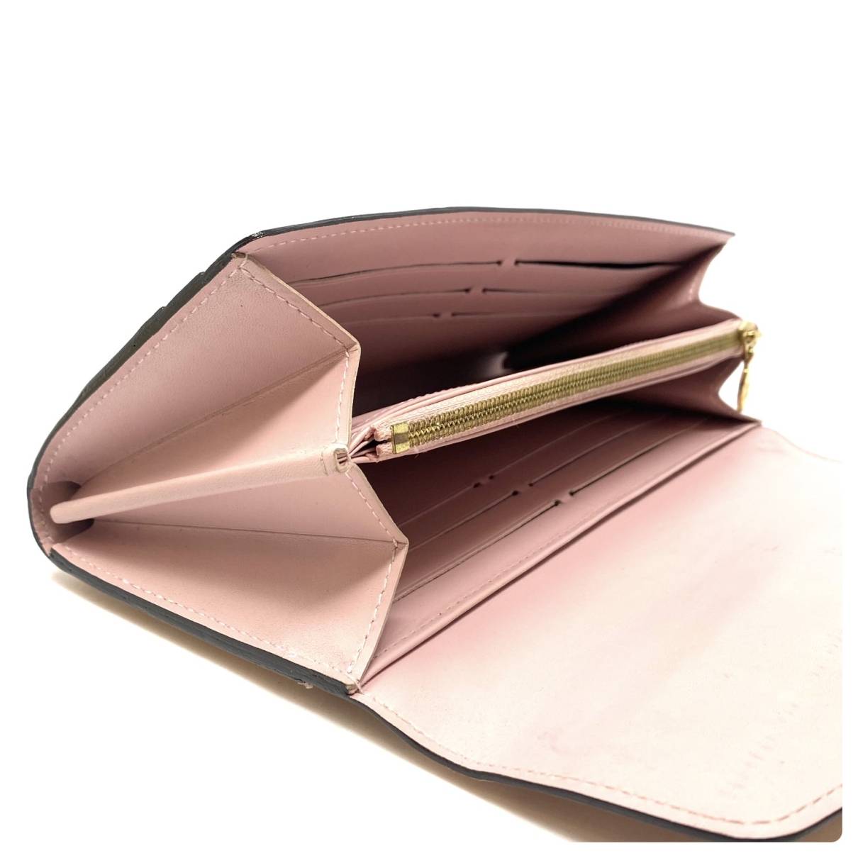 Louis Vuitton Vintage Metallic Pink Sarah Leather Wallet