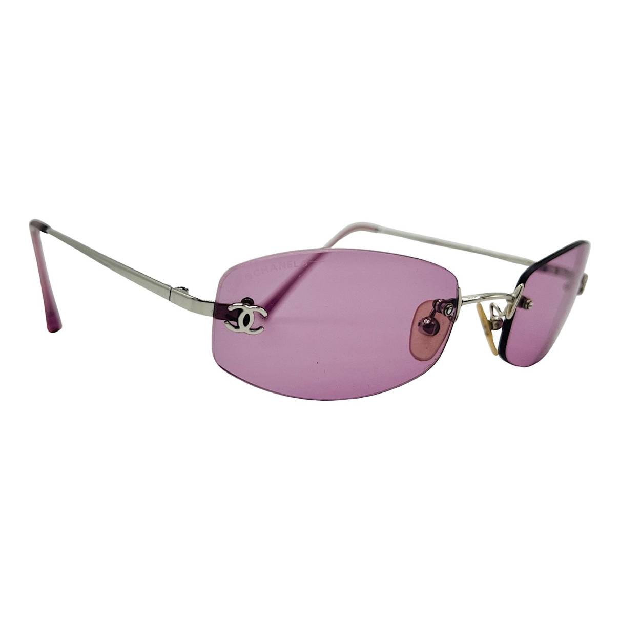 Sunglasses Chanel Pink in Plastic - 33499198