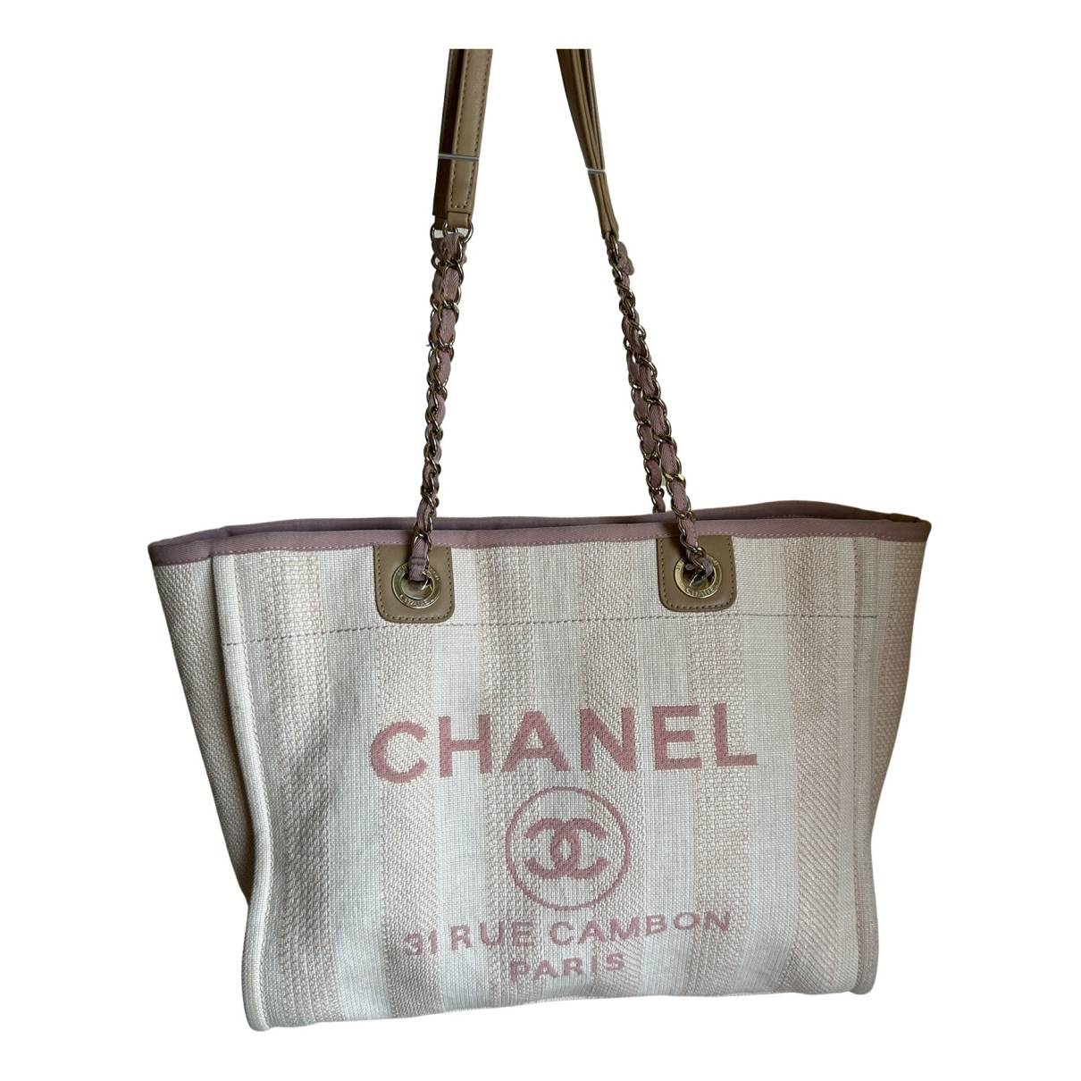 Deauville tweed tote Chanel Pink in Tweed - 33969831