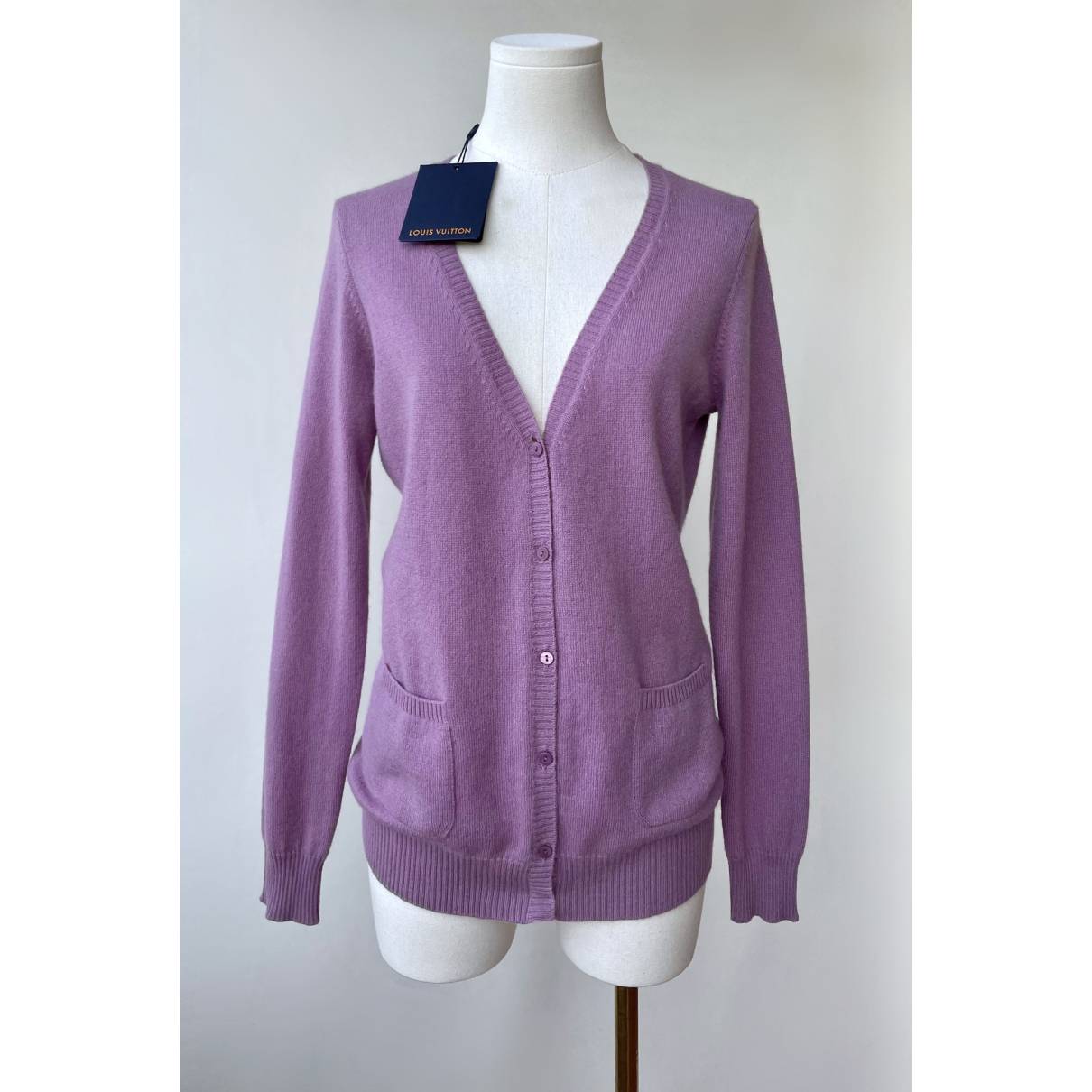 Louis Vuitton - Authenticated Knitwear - Cashmere Purple Plain for Women, Never Worn, with Tag
