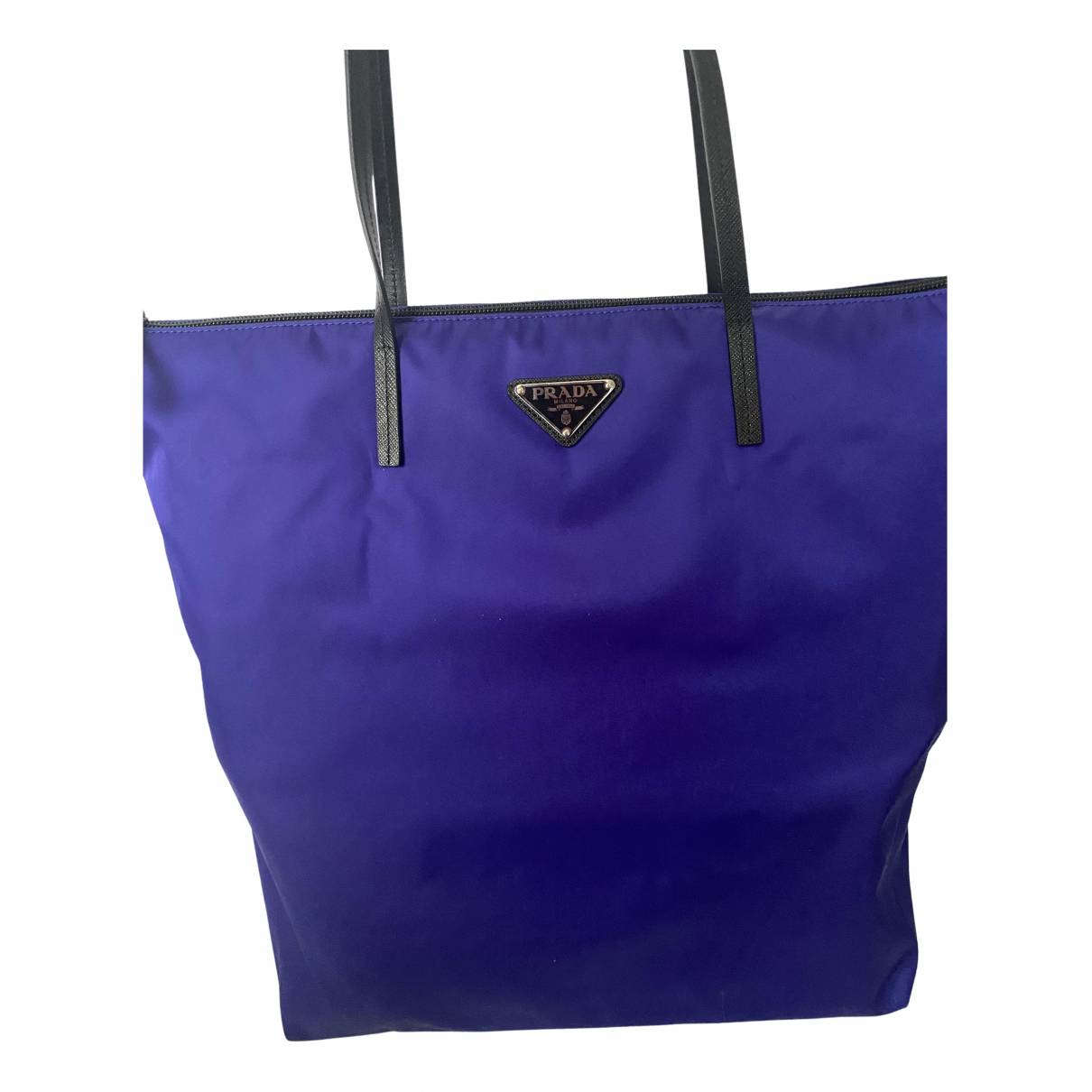Tessuto cloth tote Prada Purple in Cloth - 35779558