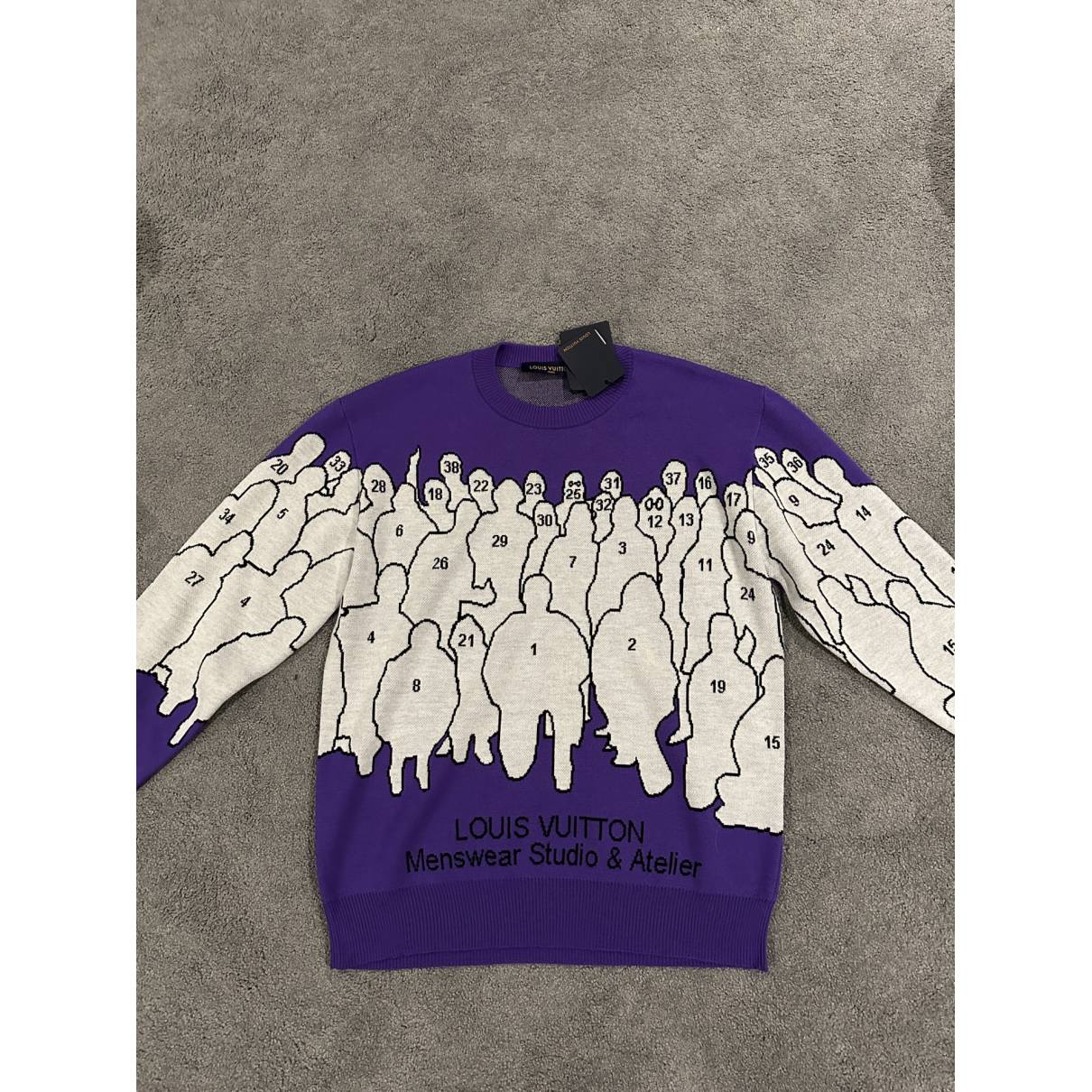 Sweatshirt Louis Vuitton Purple size XL International in Cotton - 35766056