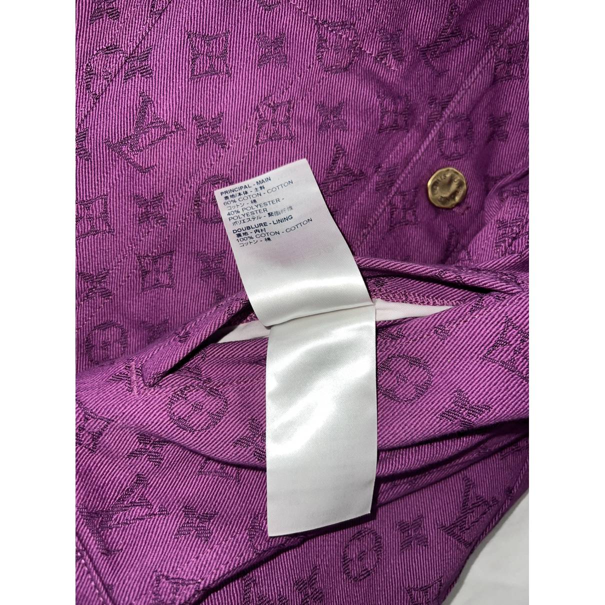 Louis Vuitton Blue Monogram Denim Button Front Jacket L Louis Vuitton | The  Luxury Closet