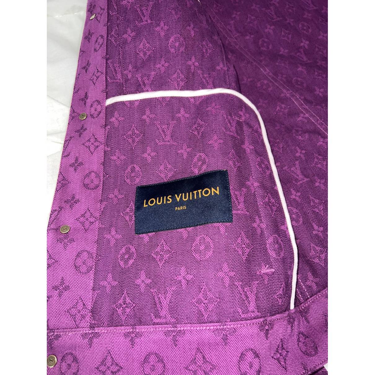 Louis Vuitton Louis Vuitton Monogram Denim Jacket Purple