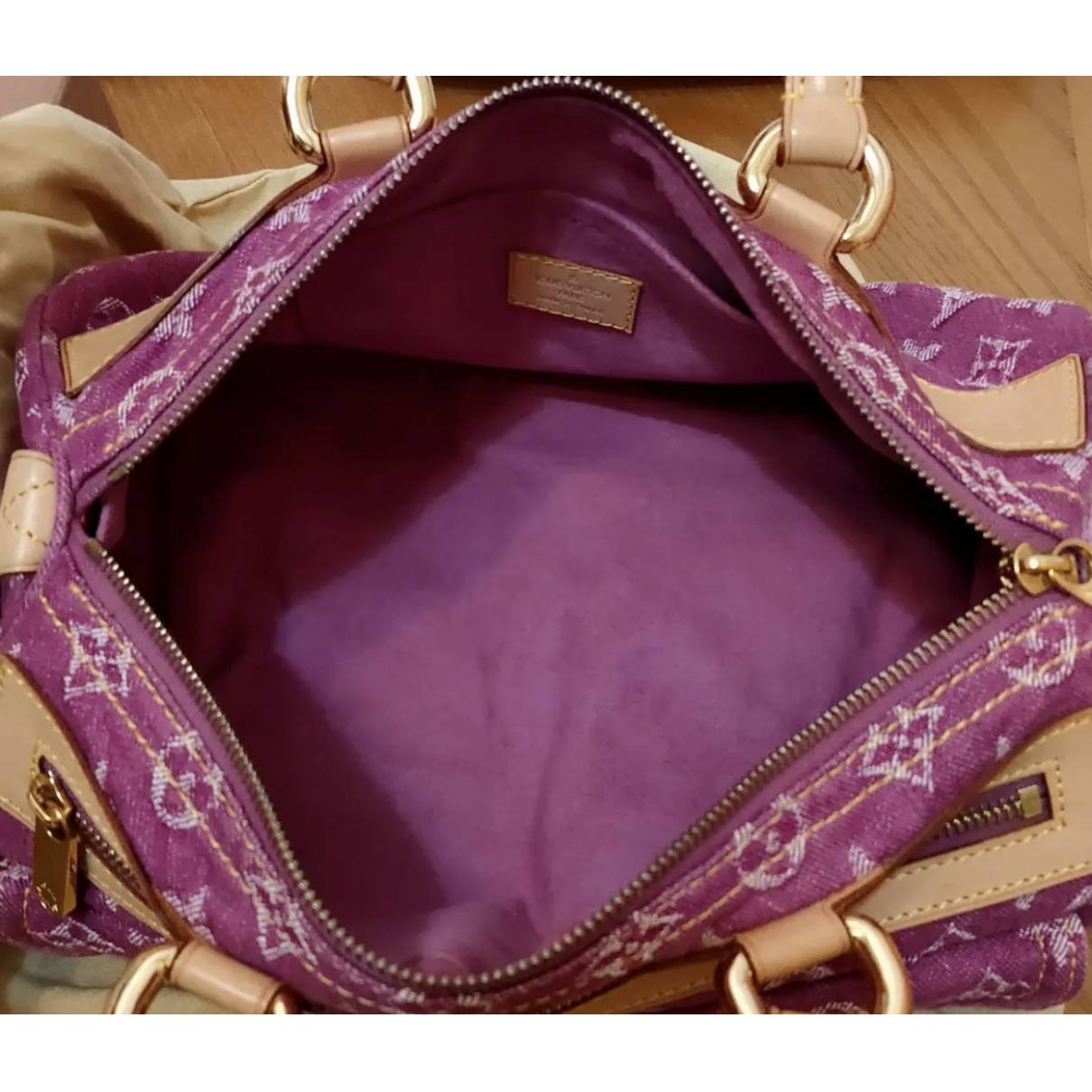 louis vuitton pink purple bag