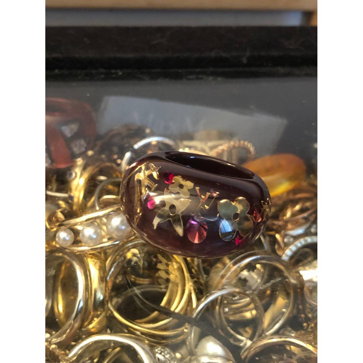 vuitton clear resin ring