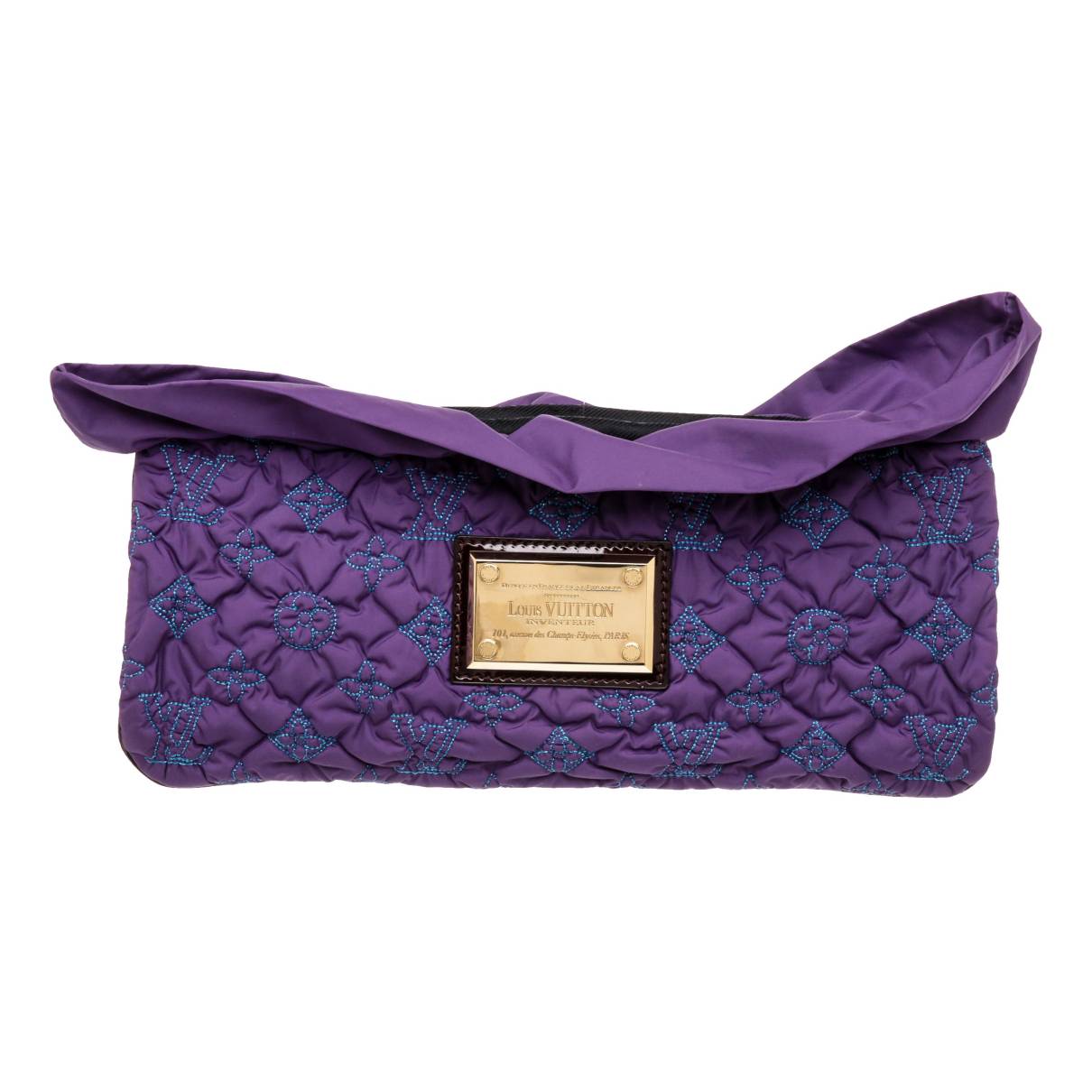 Handbag Louis Vuitton Purple in Synthetic - 34419346